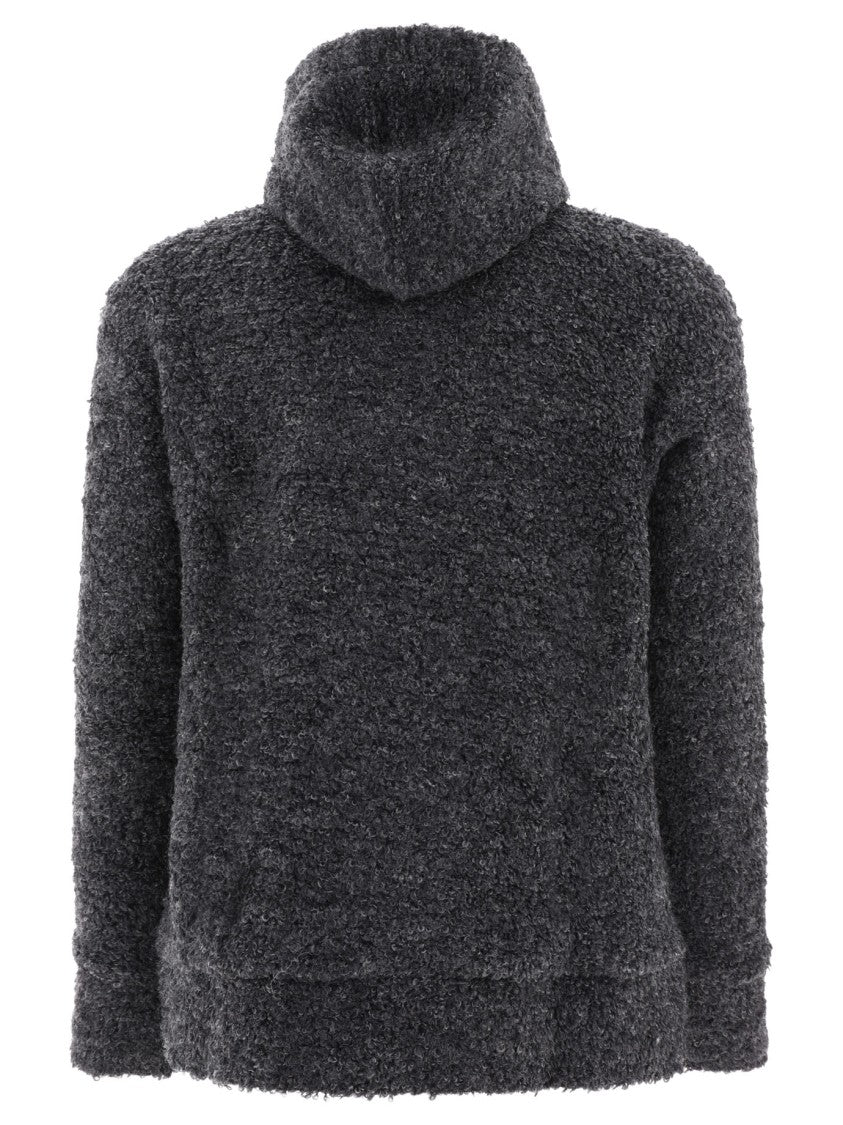 Junya Watanabe Textured Drawstring Zipped Hoodie