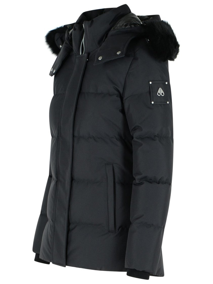 Moose Knuckles Cloud 3Q' Black Nylon Down Jacket