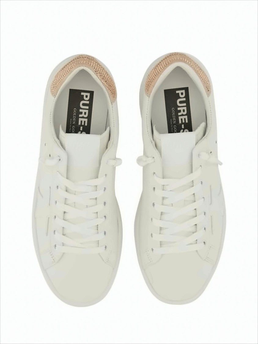 Golden Goose Smooth Leather Low-Top Sneakers With Tonal Star Accents