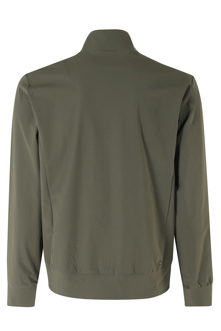 Save The Duck Green Tulio High Collar Zipped Nylon Jacket