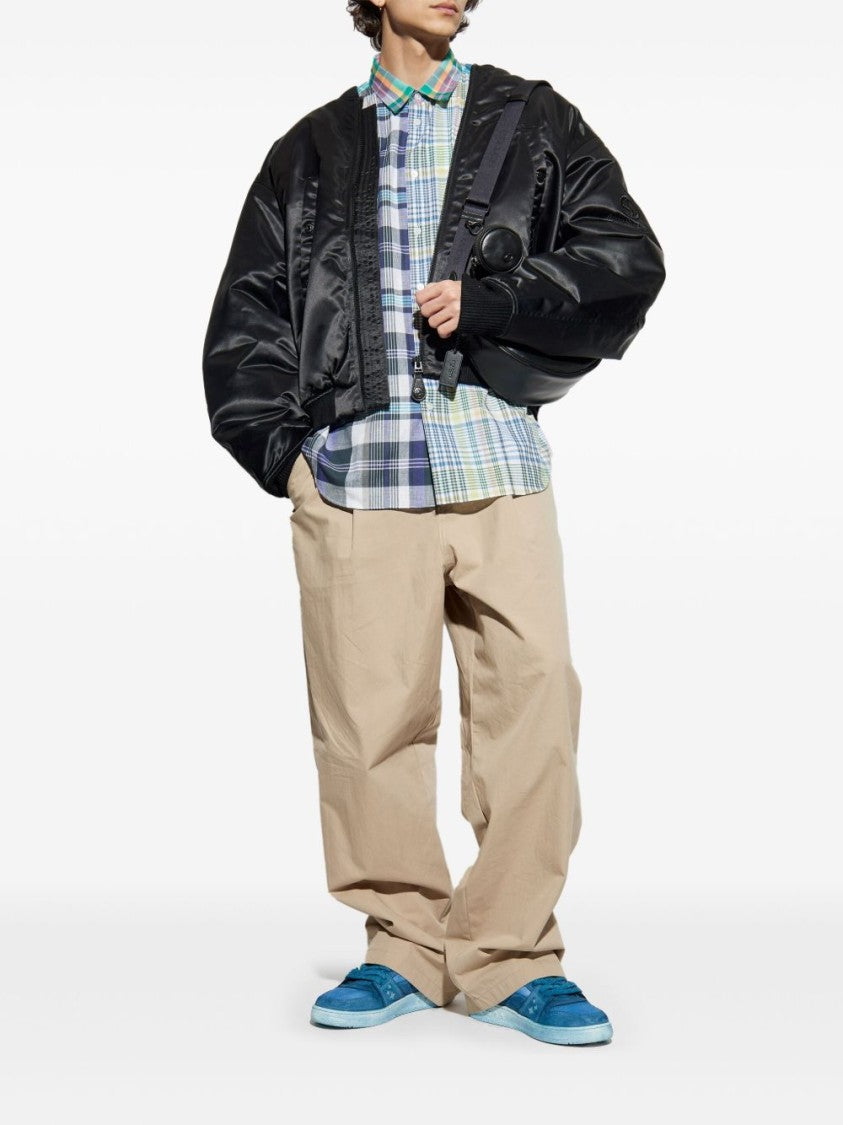 Comme Des Garçons Patchwork Checked Shirt