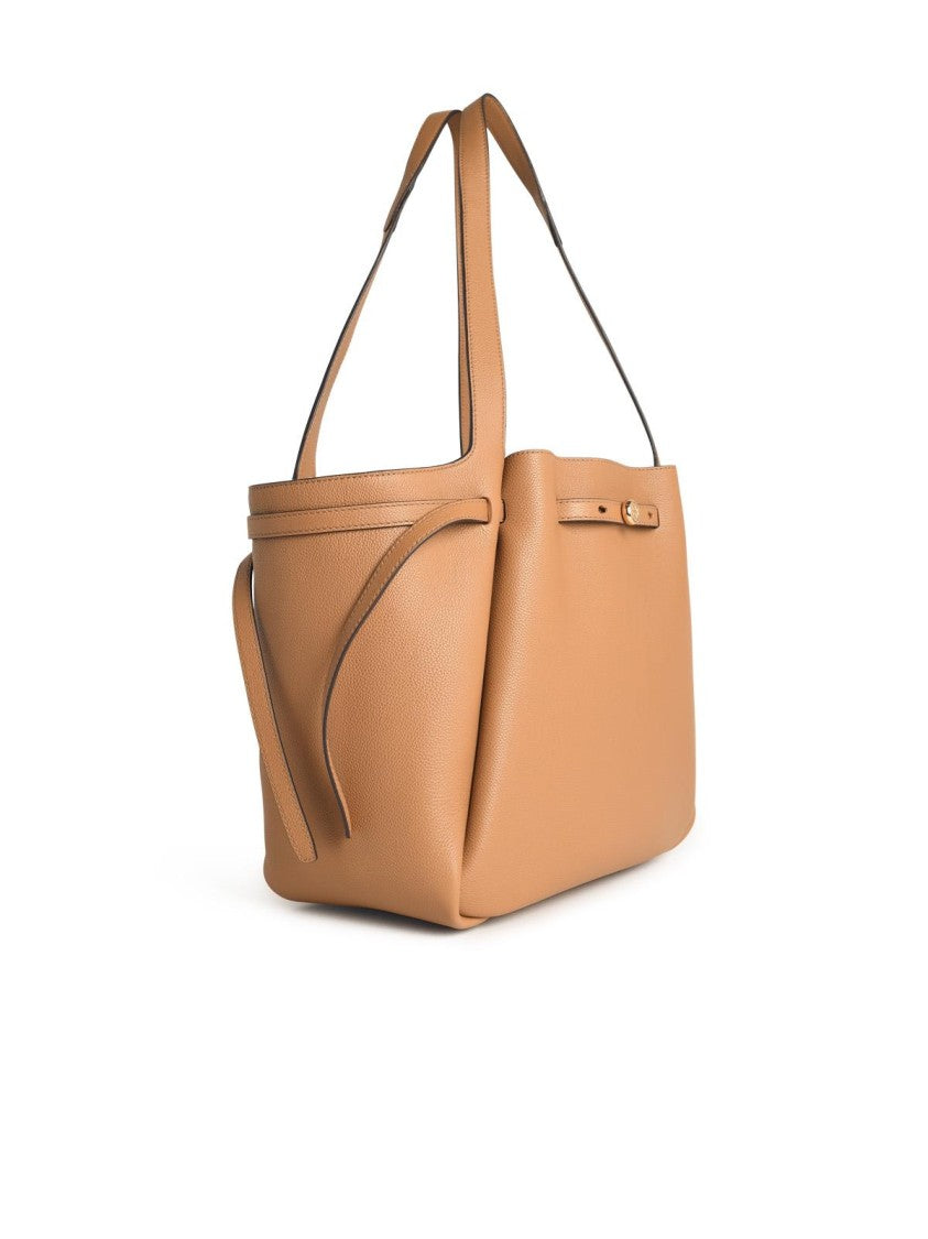 Tory Burch 'Shopping Romy' 'Tiramisu' Beige Leather Bag