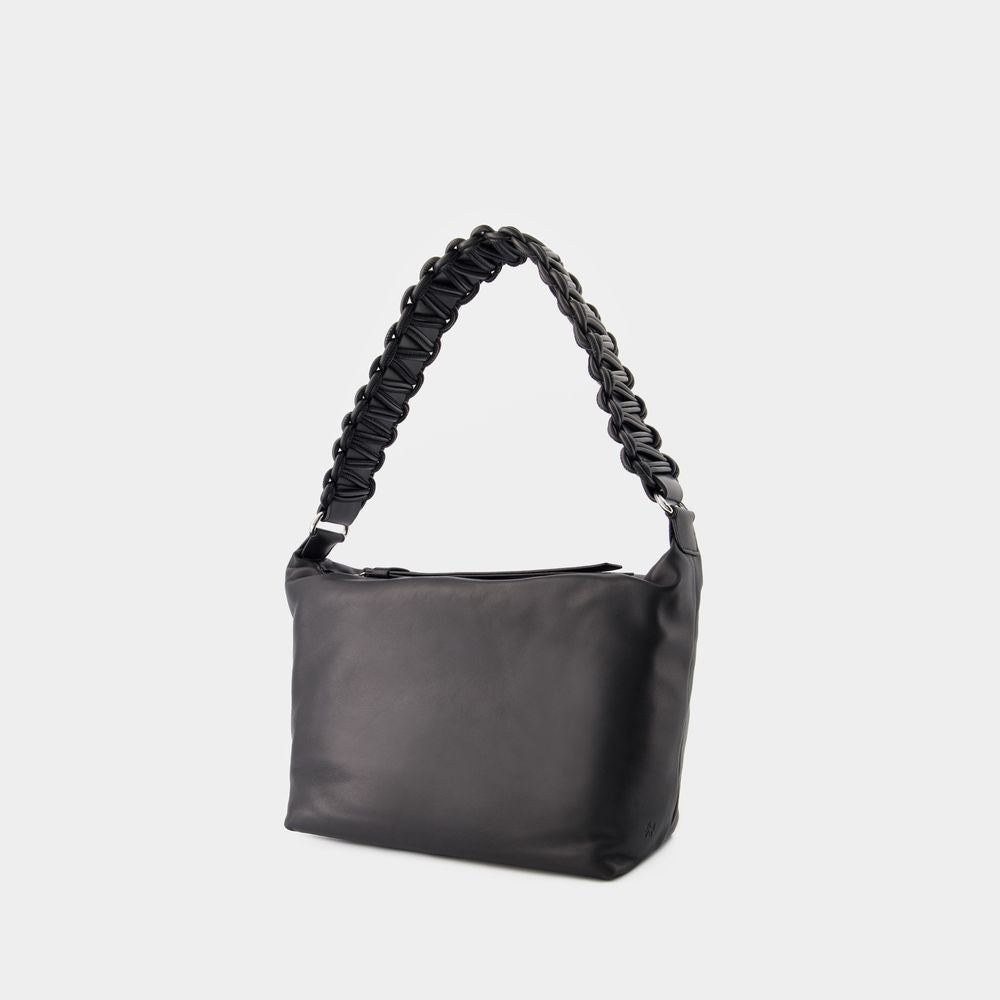 Kara Hobo Lattice Xl Bag - Leather - Black