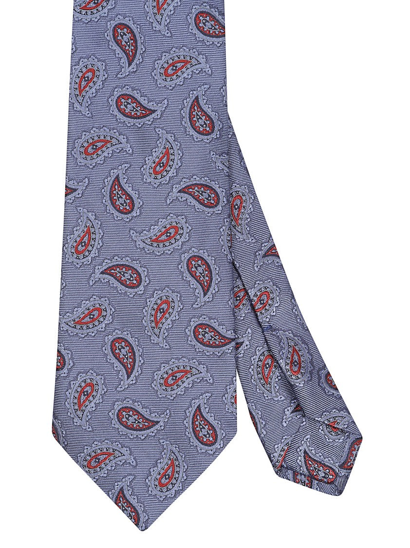 Etro Floral Paisley Pattern Silk Tie