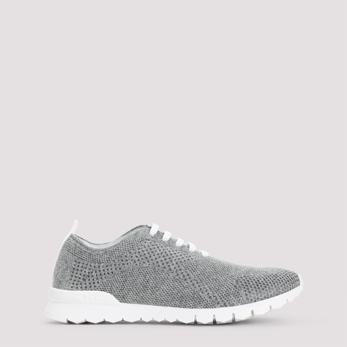 Kiton Cashmere Knit Sneakers With Design
