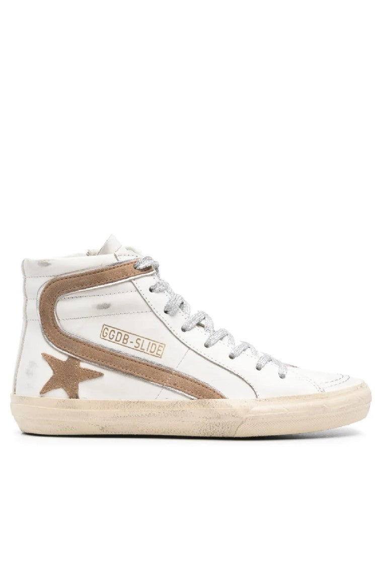 Golden Goose High-Top Sneakers With Contrasting Star Detail