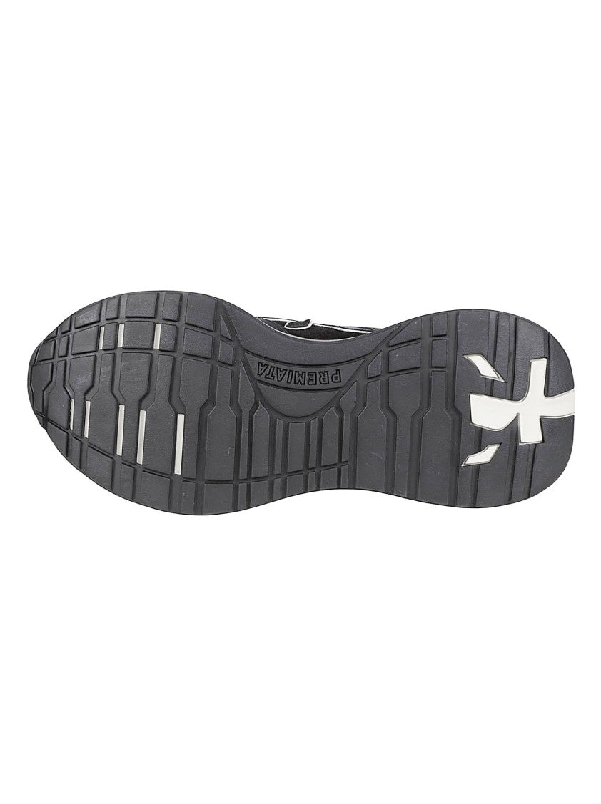 Premiata Black Lauryn Calf Leather Sneakers