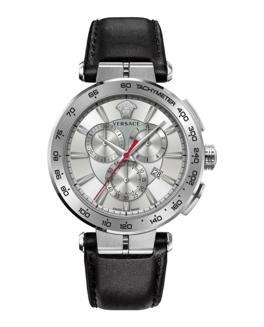 Versace Aion Chrono Leather Watch
