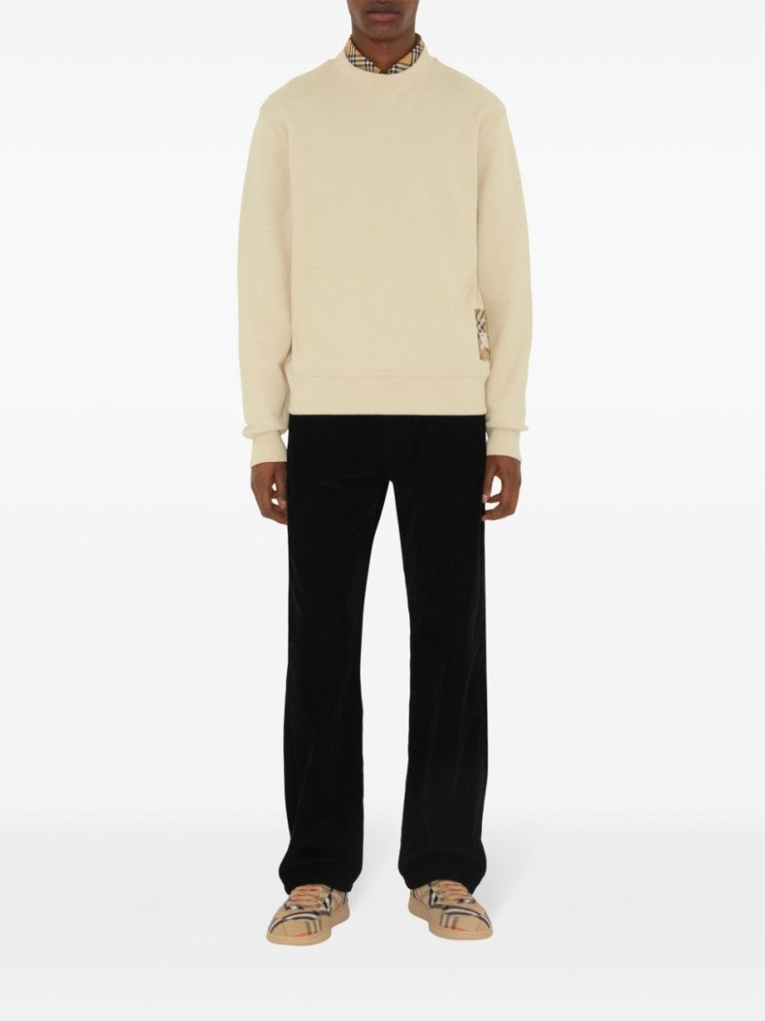 Burberry Classic Crew Neck Sweater With Subtle Logo Detail