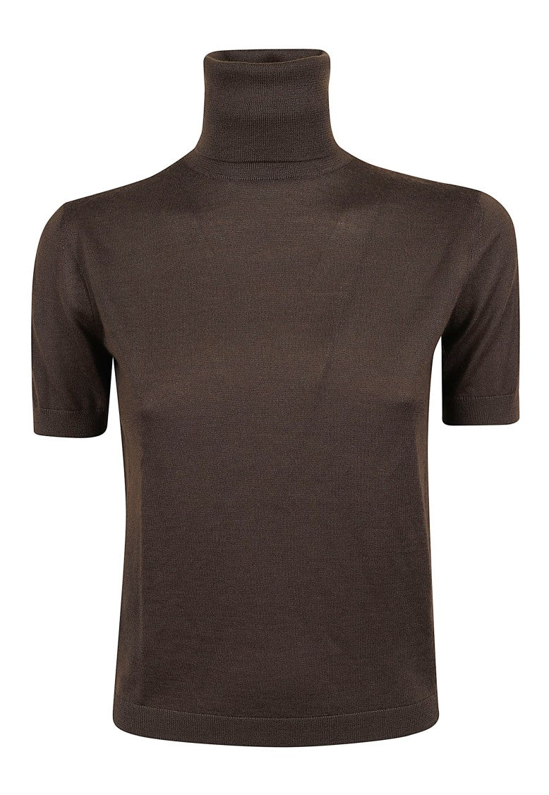 Polo Ralph Lauren Half-Sleeve Turtleneck Sweater In Fine Cashmere