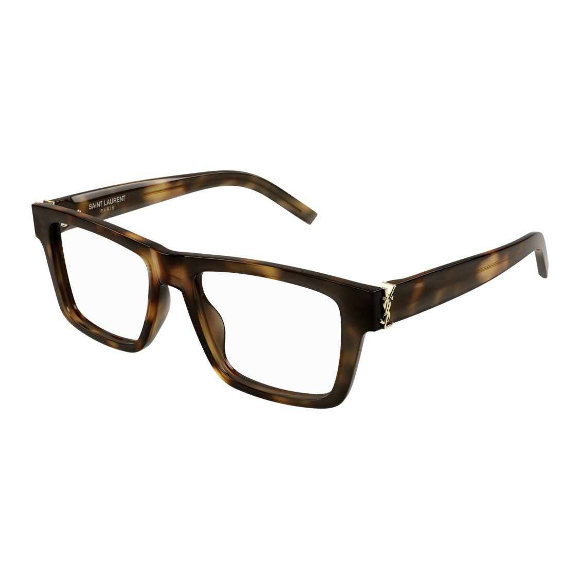 Saint Laurent Sl M10_B Bold Rectangular Tortoiseshell Eyeglasses