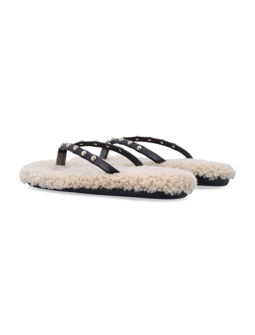 Ancient Greek Sandals Thong Sandals With Luxurious Sheepskin