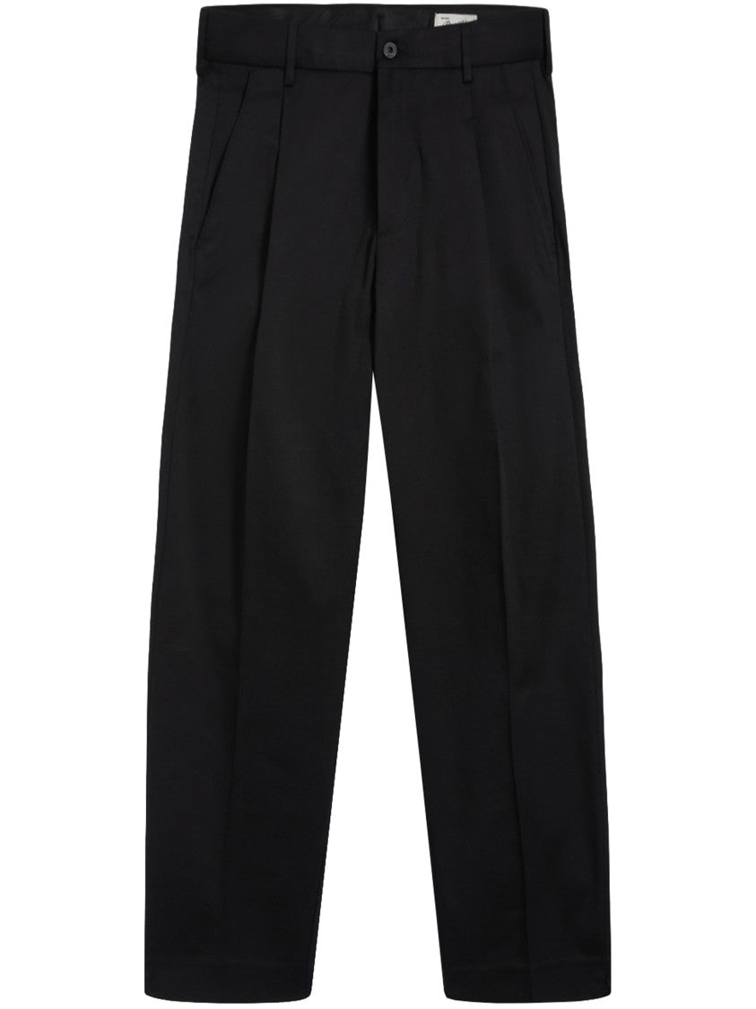 Pence Black Alain Tailored Straight Leg Trousers