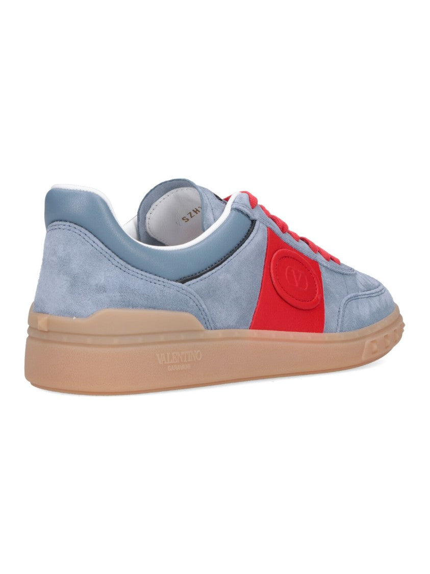 Valentino Garavani Blue Upvillage Suede Casual Sneakers