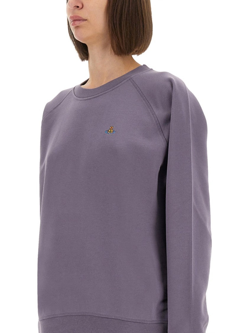 Vivienne Westwood Raglan Sleeve Sweatshirt In Soft Cotton