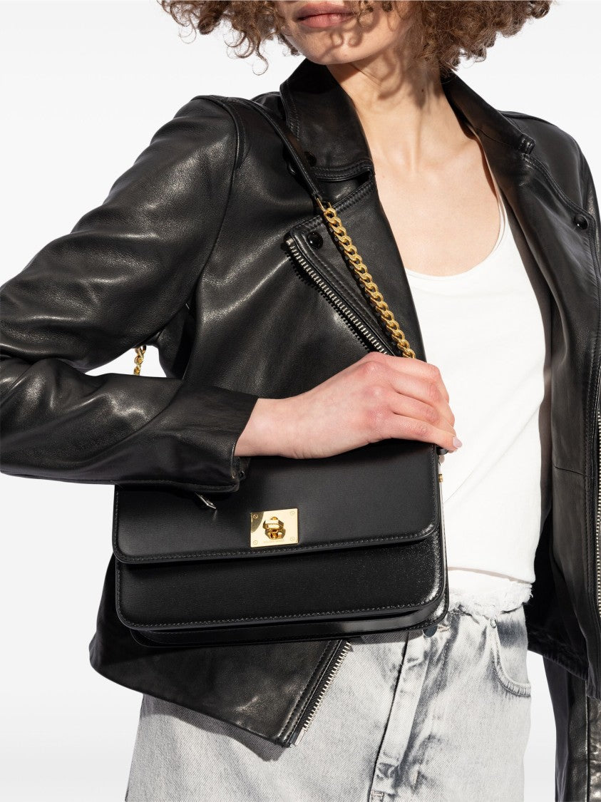 Golden Goose Gioia Bag Black Palmellato Leather Bag