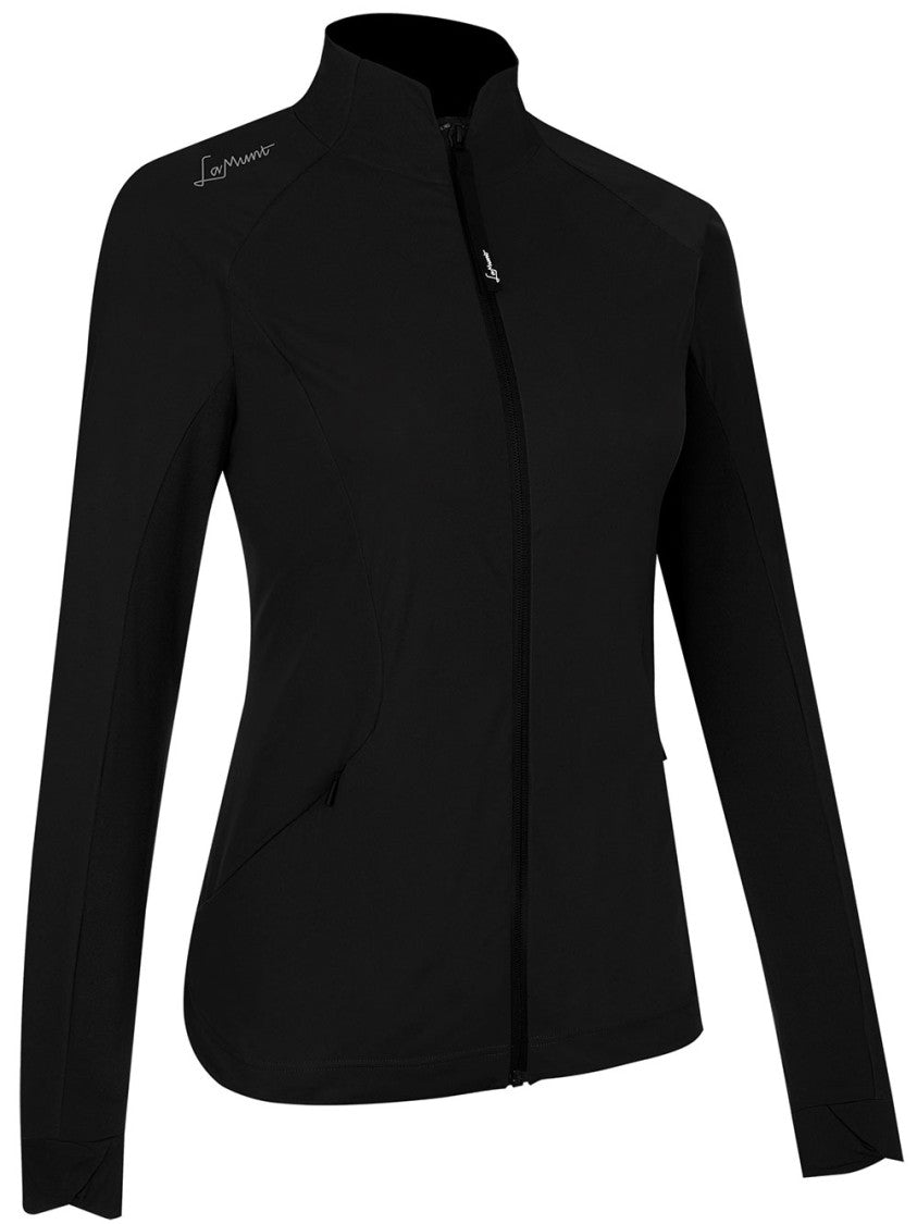 Lamunt Black Eliana Hybrid Wind Fitted Jacket