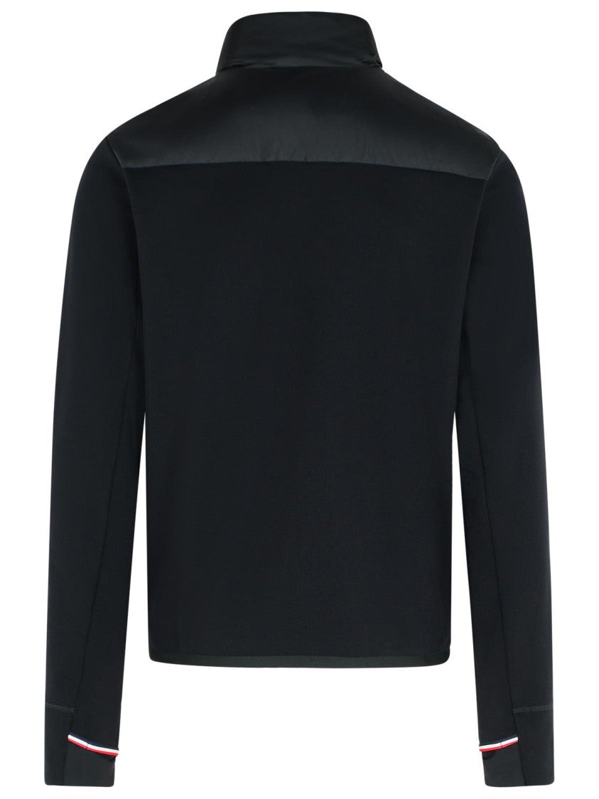 Moncler Grenoble Black Polyester Blend Padded Sweatshirt