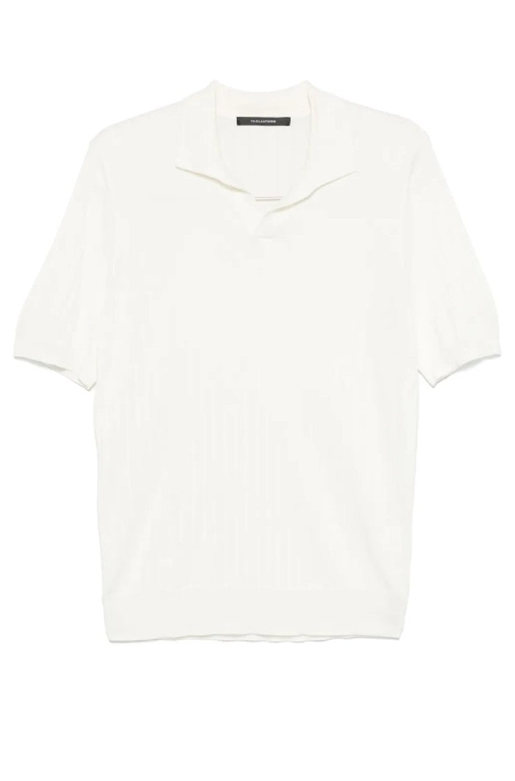 Tagliatore Textured Ribbed Short-Sleeved Polo