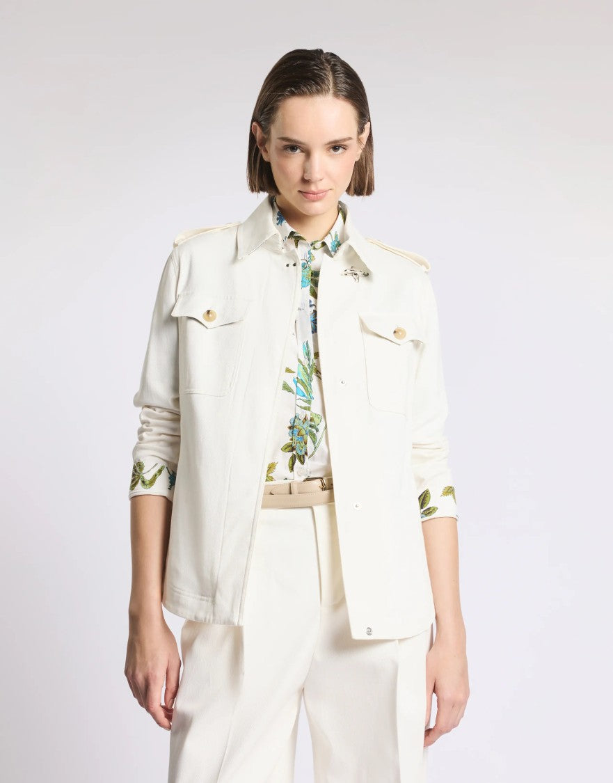 Fay Shirt Jacket With Distinctive Hook Closure