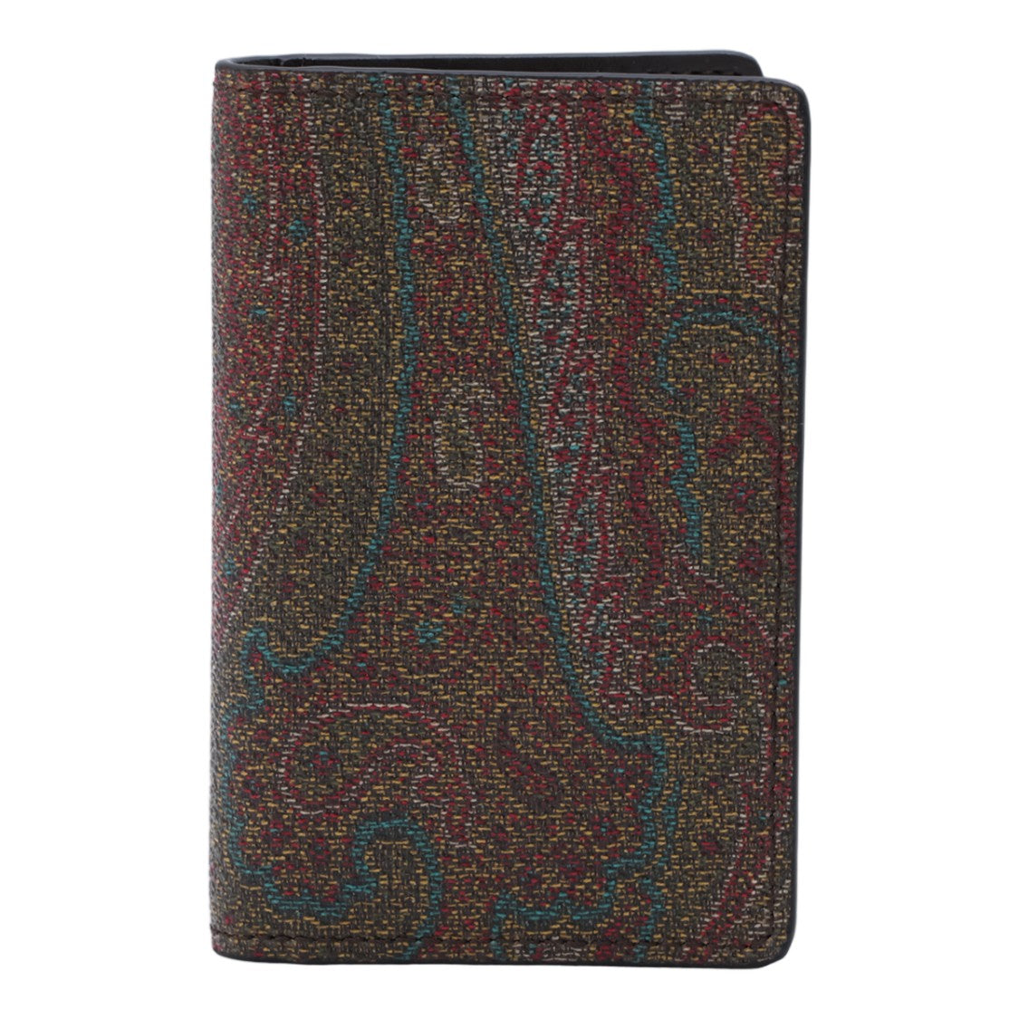 Etro Intricate Paisley Bifold Wallet In Muted Tones