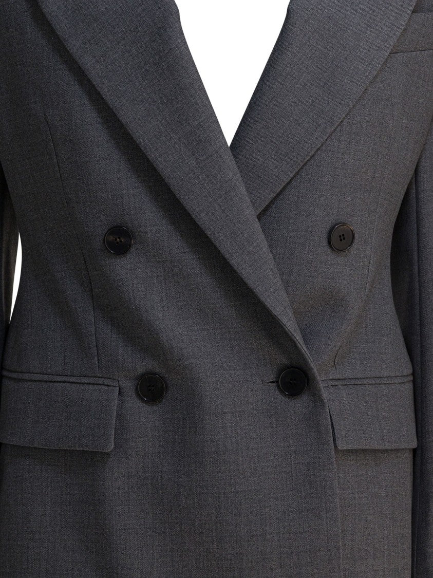 Givenchy Double-Breasted Wool Blazer With Structured Construction