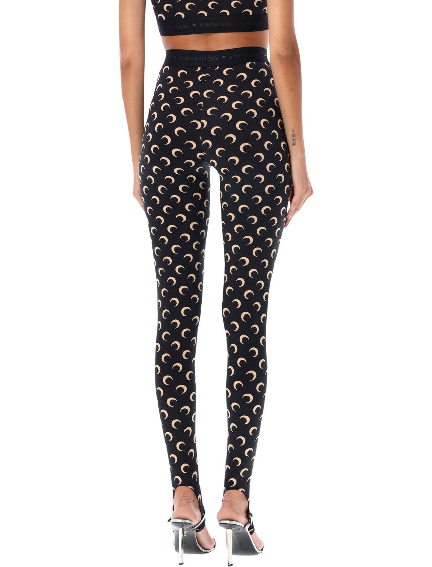 Marine Serre All-Over Moon Print Leggings
