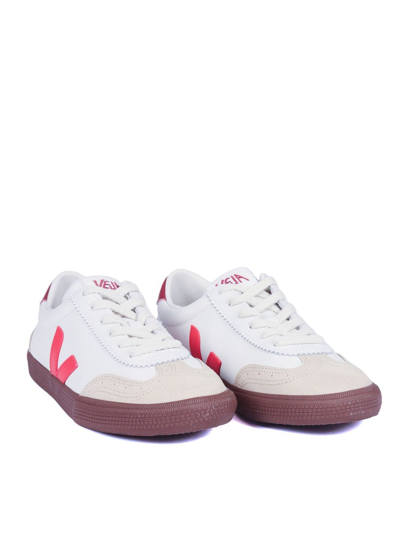 Veja White Pek Bark Suede Sneakers