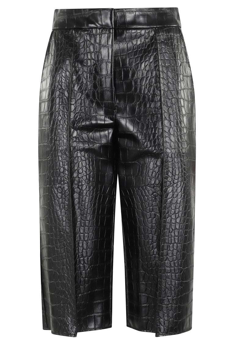 Elisabetta Franchi Tailored Python-Effect Imitation Leather Pants