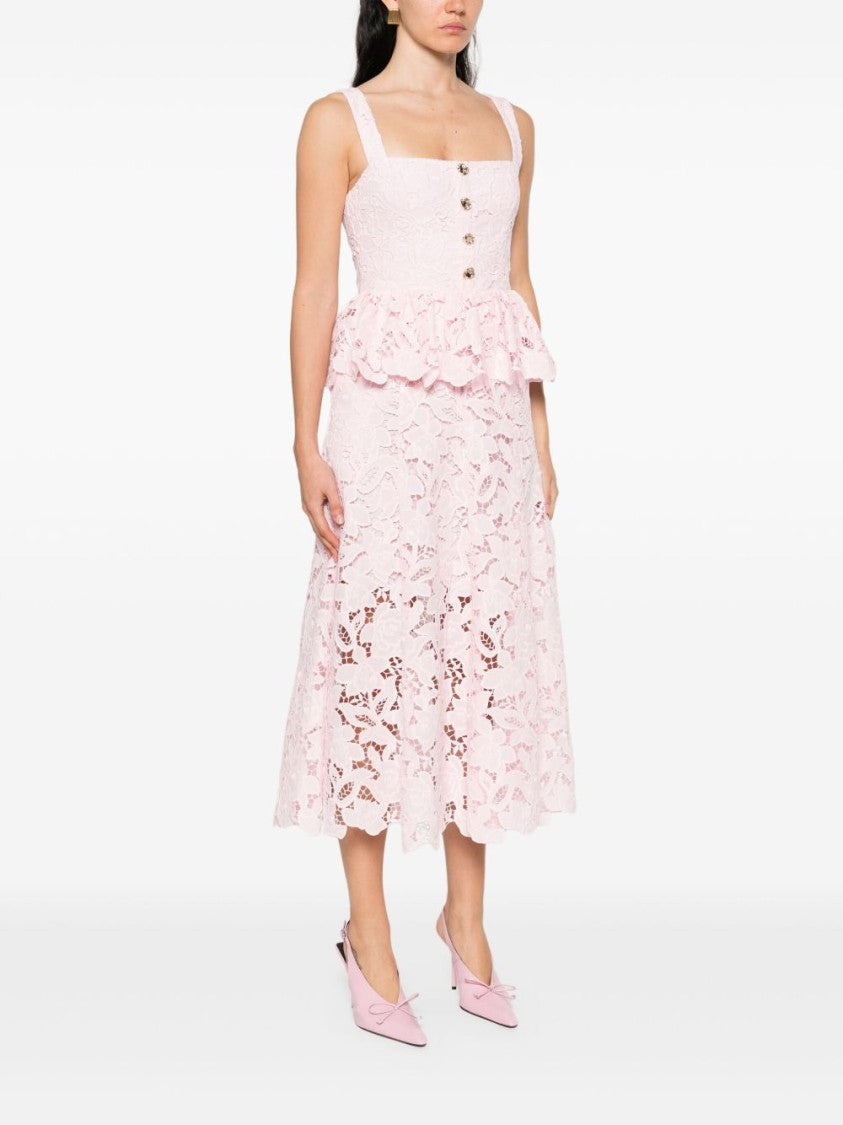 Self-Portrait Peplum Midi Dress