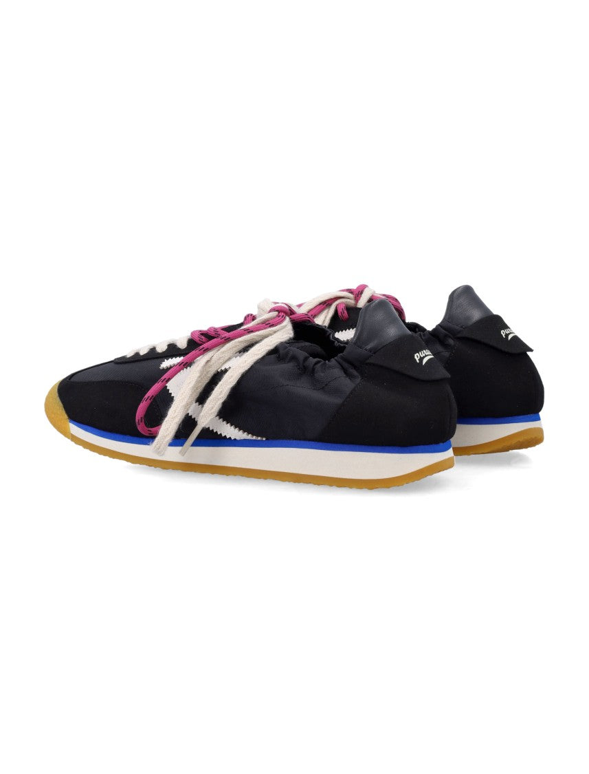 Puraai Vegan Leather Double Lacing Sneakers