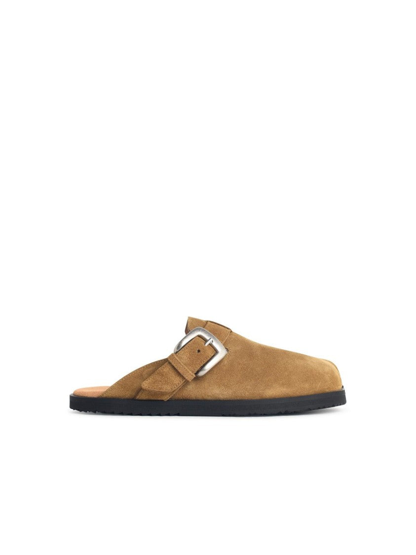 Maison Margiela 'Tabi' Beige Suede Slippers