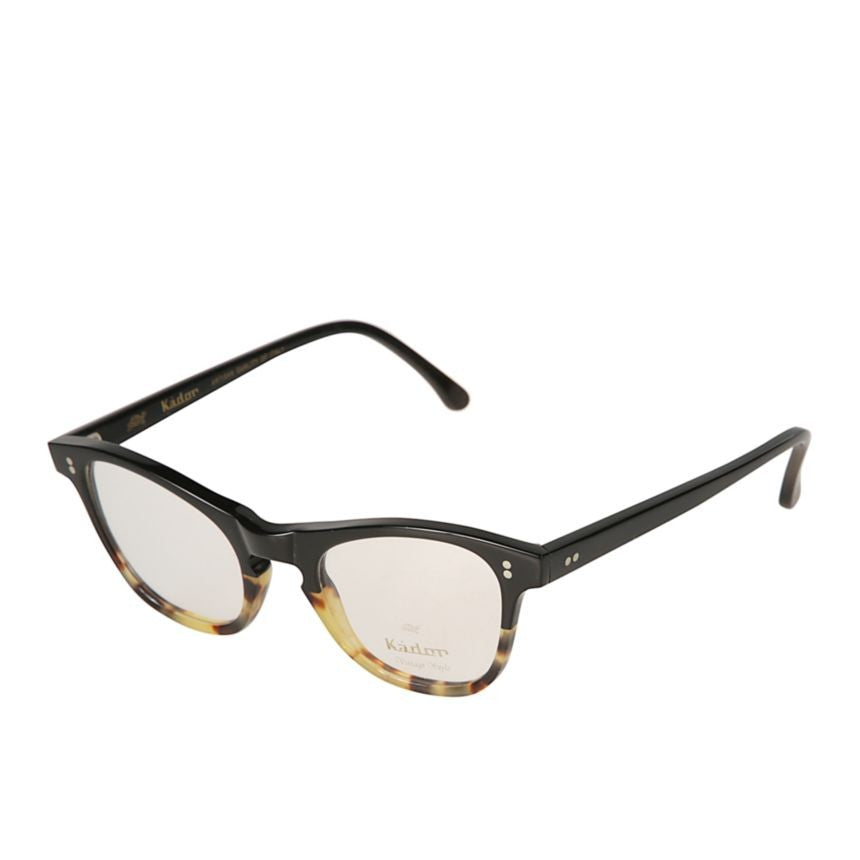 Kador Janet Classic Rounded Frame Eyeglasses With Tortoiseshell Detail