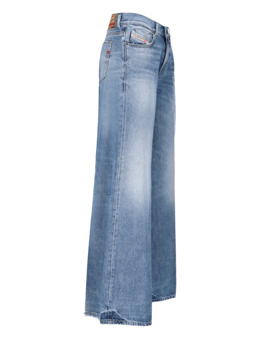 Diesel "1978 D-Akemi" Wide Jeans – Light Blue