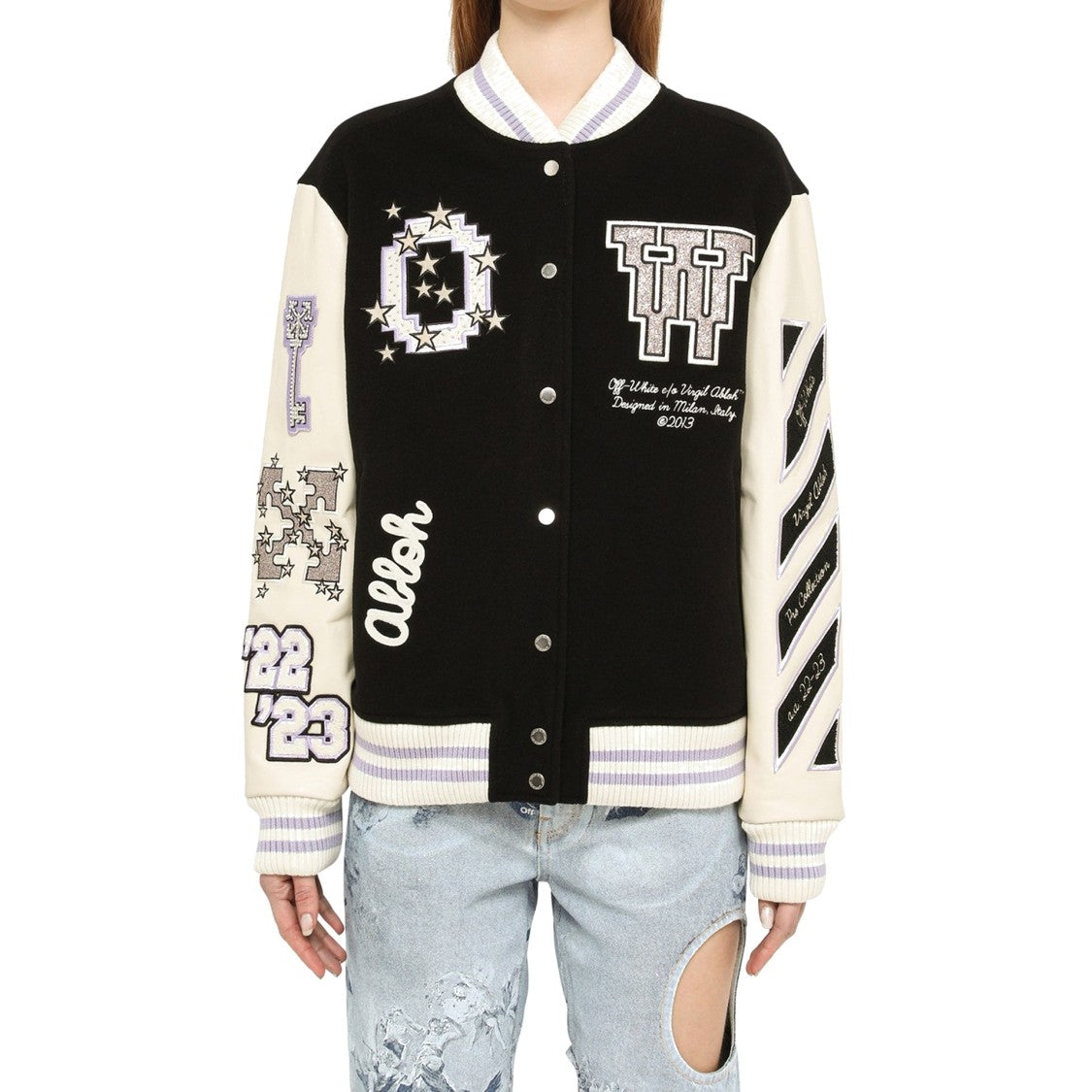 Off-White Wool Bomber Jacket