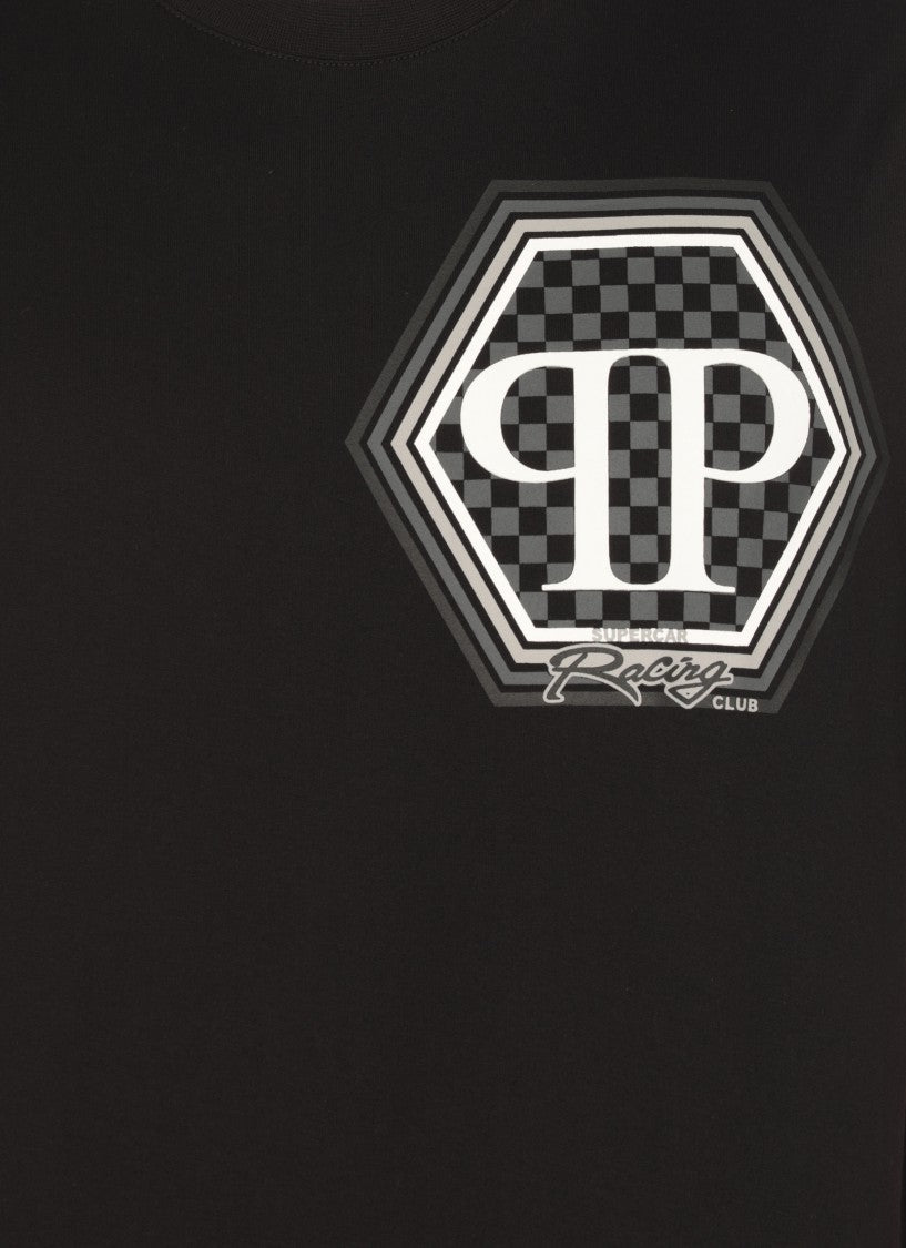 Philipp Plein Black Neck Ss T-Shirt