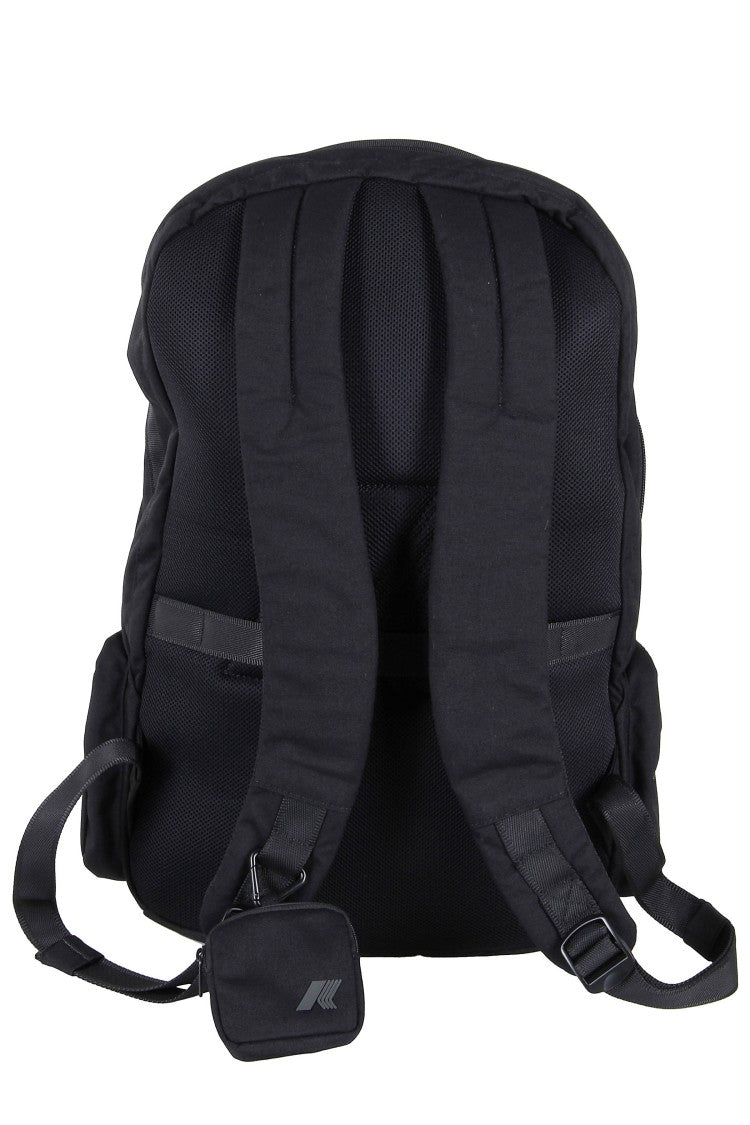 K-Way Black Anais Two-Way Zip Nylon Backpack