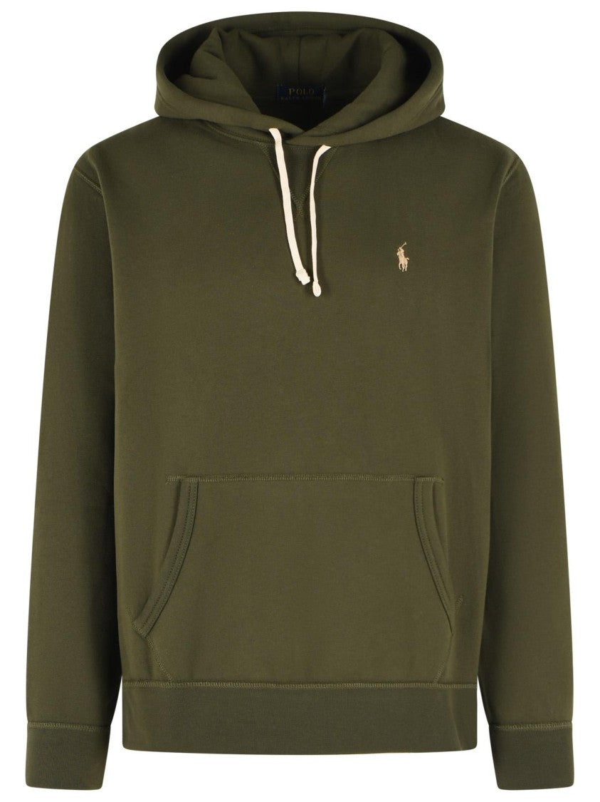 Polo Ralph Lauren Green Cotton-Blend Hoodie With Signature Embroidery