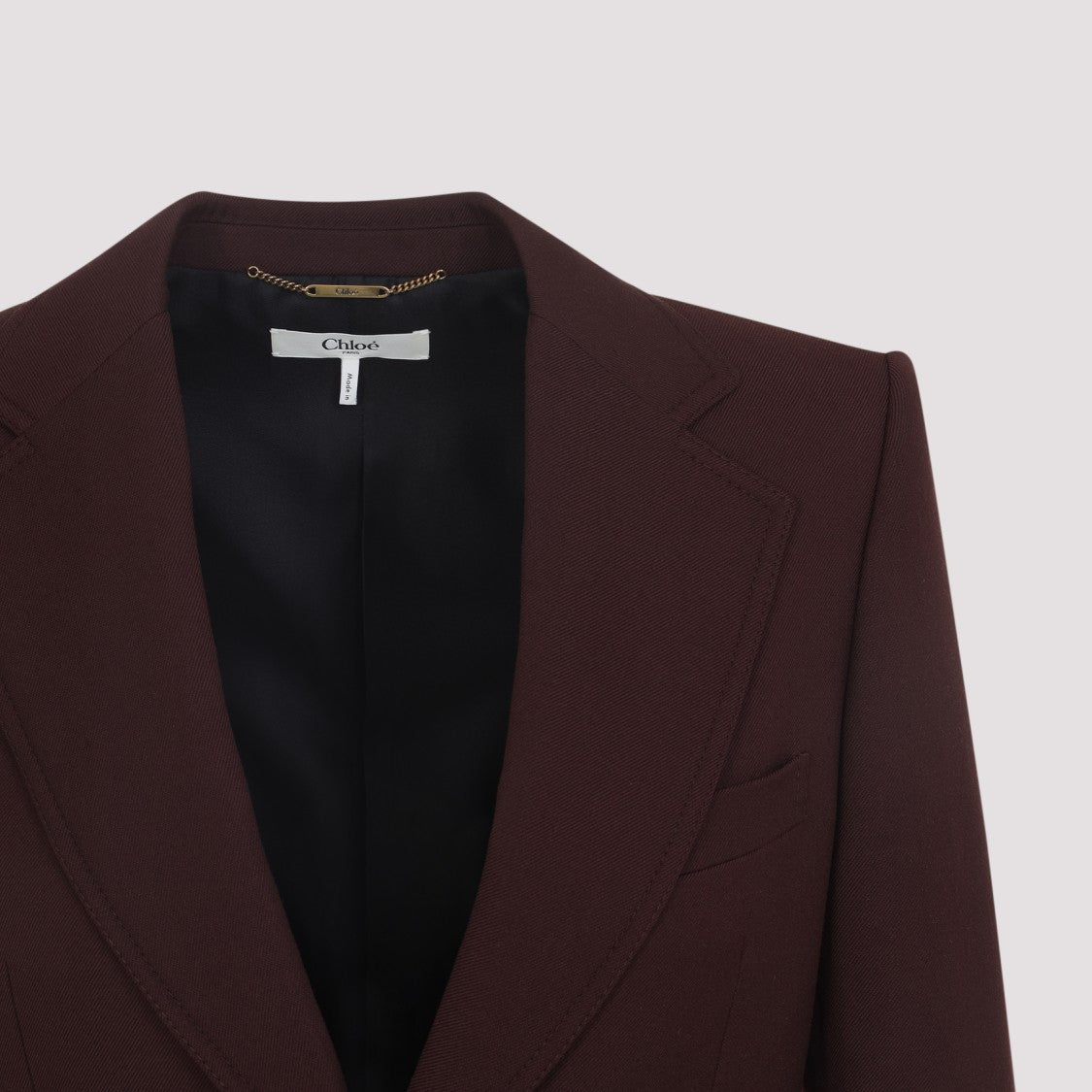 Chloé Dark Purple Wool Jacket