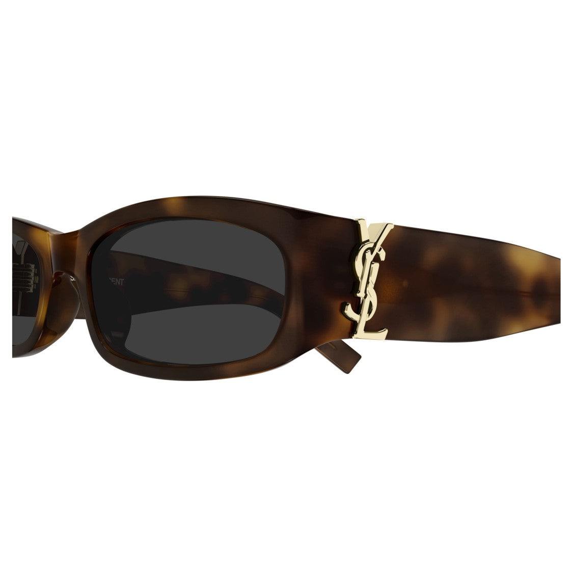 Saint Laurent Rectangular Tortoiseshell Acetate Sunglasses With Gold-Tone Logo