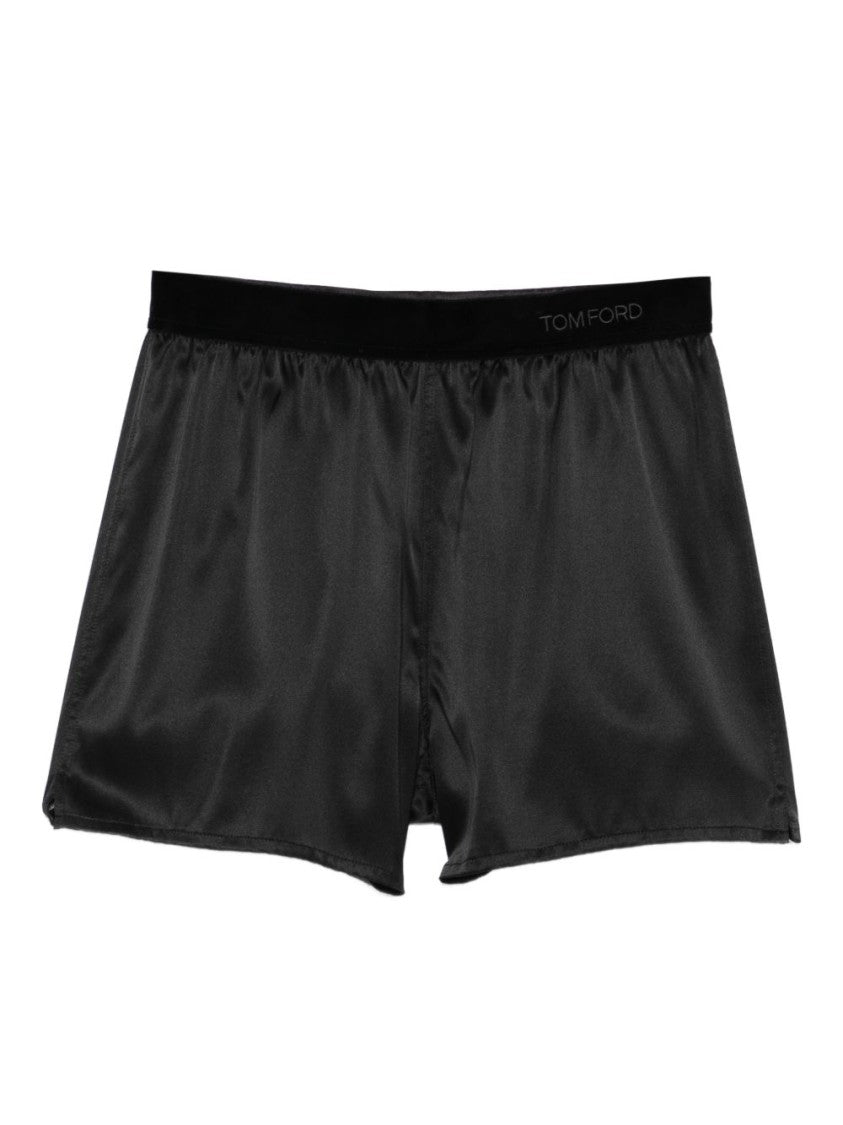 Tom Ford Silk-Blend Bermuda Shorts With Elasticated Waistband