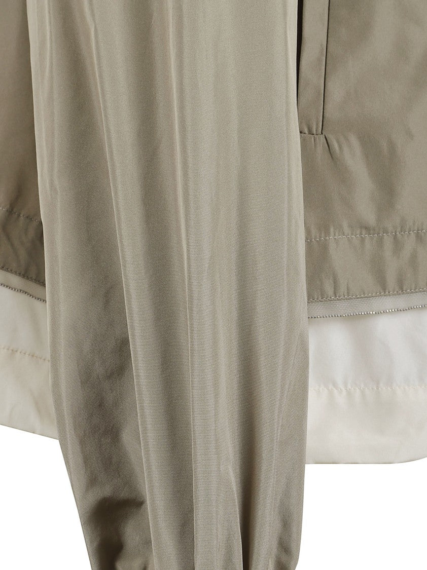 Fabiana Filippi Cropped Jacket With Lightweight Fabric And Stand Collar