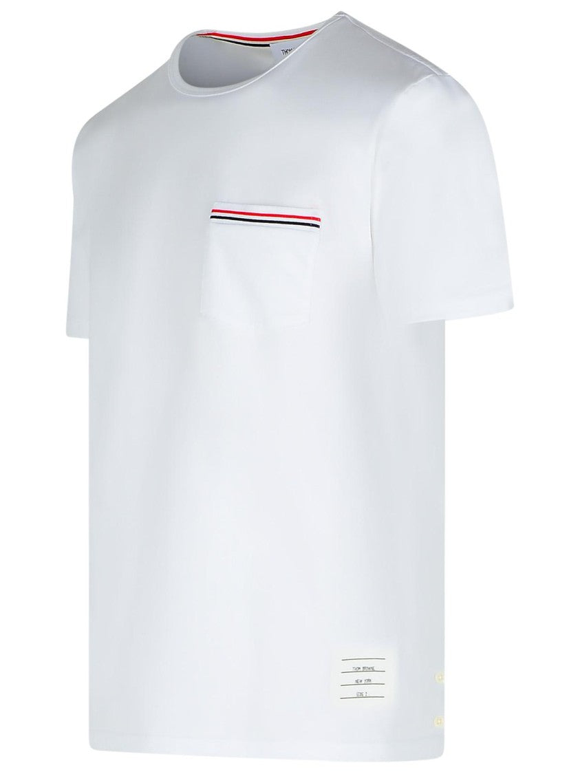 Thom Browne 'Rwb' White Cotton T-Shirt
