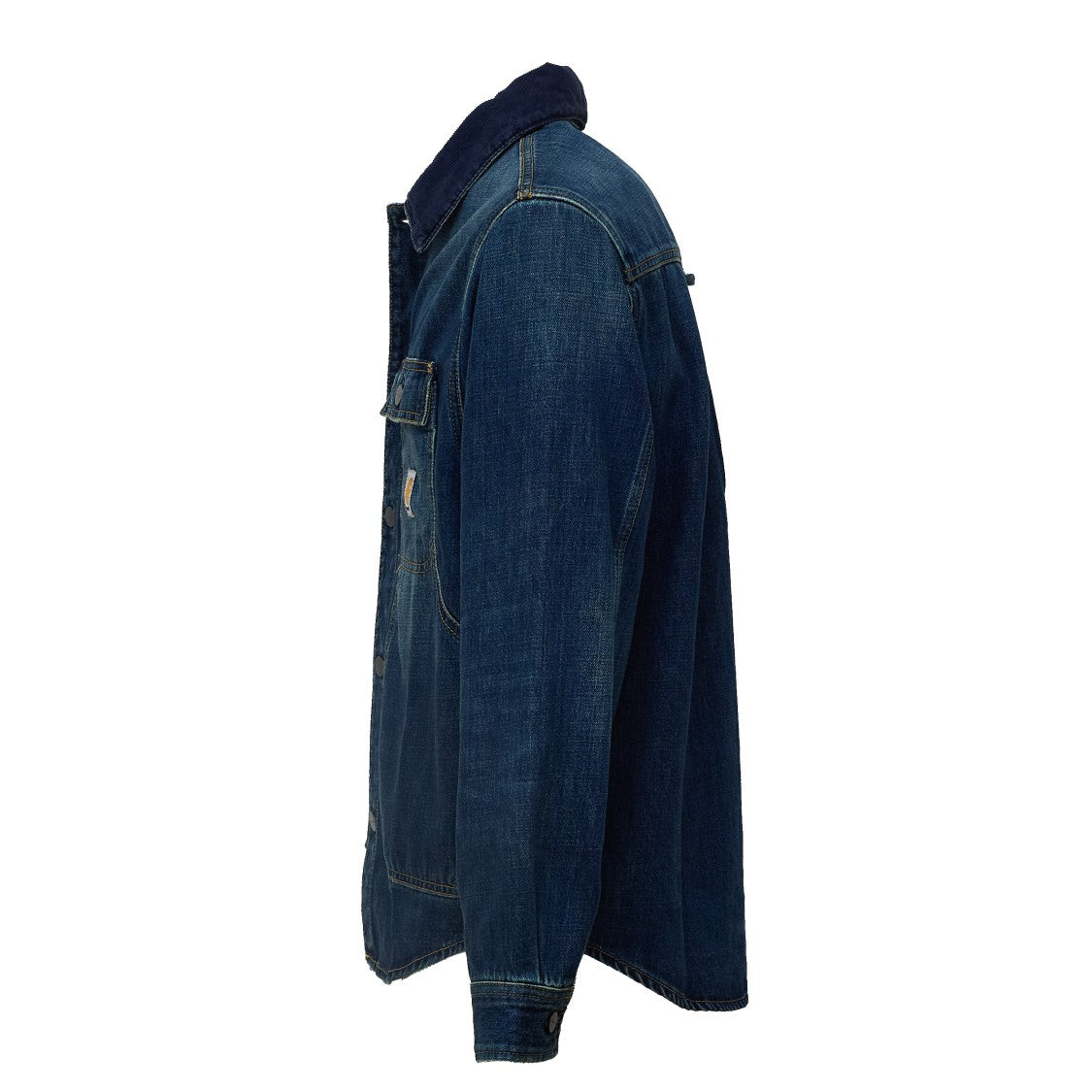 Carhartt Wip Overshirt With Corduroy Collar And Pocket Details