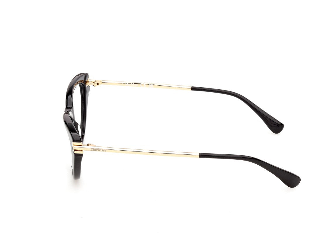 Max Mara Mm5254 Glossy Gold Temple Cat-Eye Sunglasses
