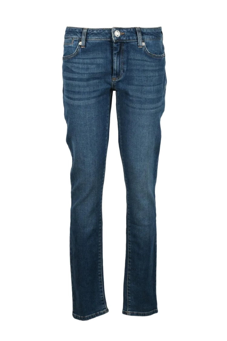Sportmax Blue Cotton Stretch Jeans