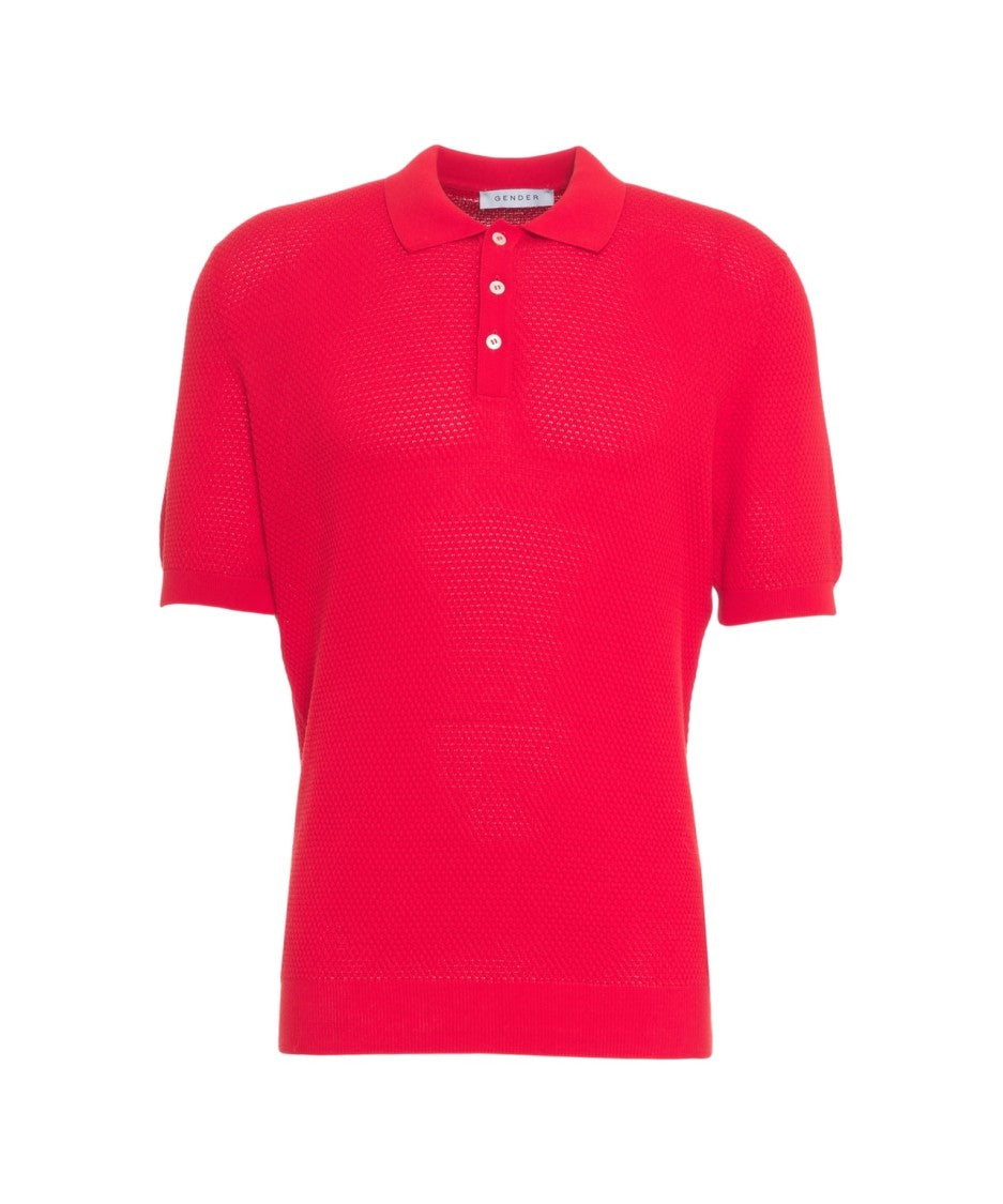 Gender Knit Polo Shirt