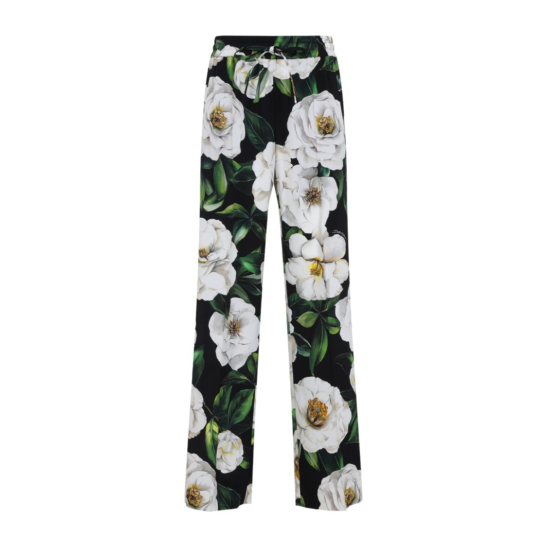 Dolce & Gabbana Wide-Leg Floral Print Pants