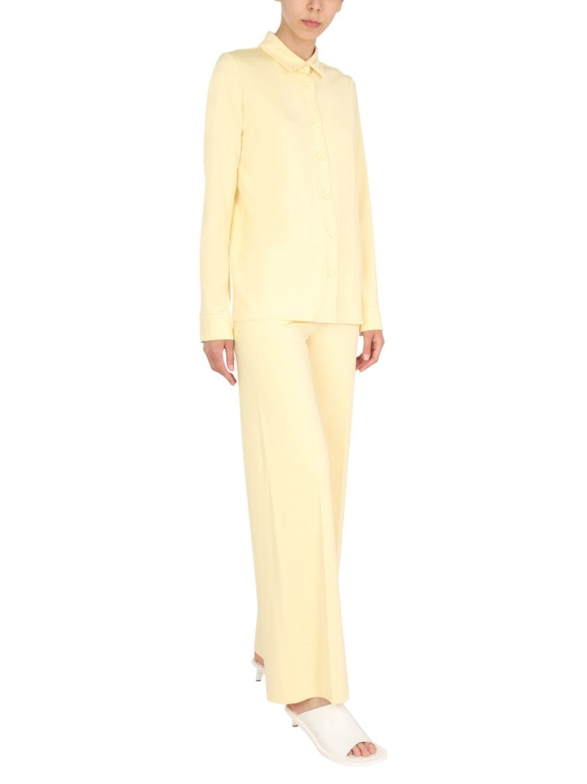 Jil Sander Pale Yellow Oversized Fit Shirt