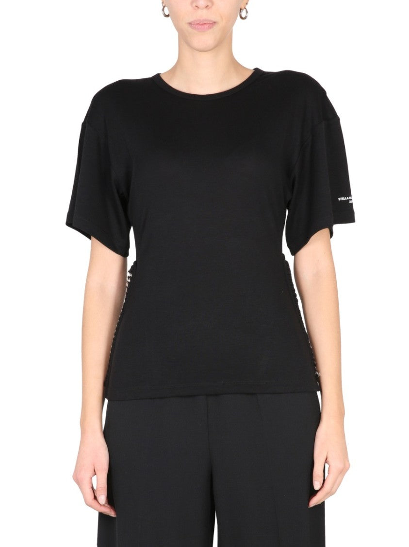 Stella Mccartney Crew-Neck T-Shirt With Chain Detail